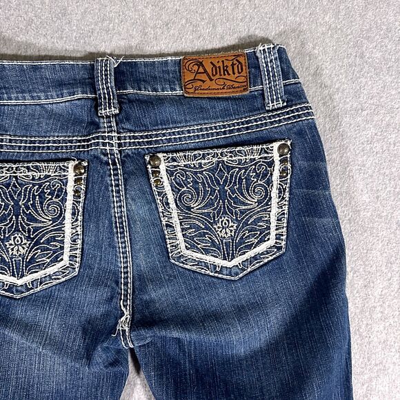 Adiktd Womens Jeans Blue Tag Size 2 (00x00) Low Rise Capri Stretch - Picture 11 of 13